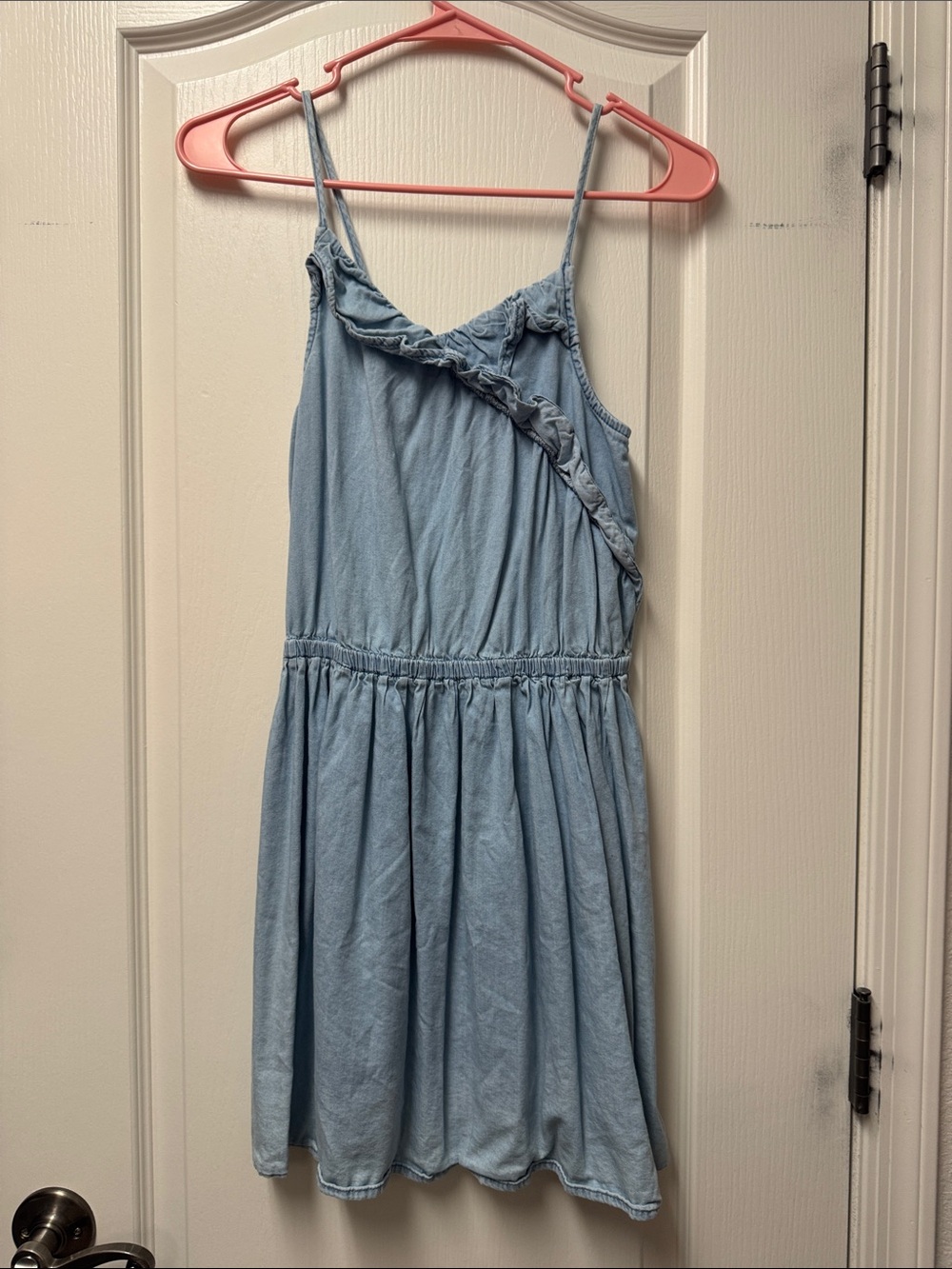 OshKosh B'gosh Light Blue Ruffle-Trim Sundress
